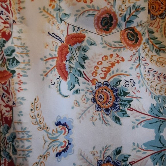 Shades of Grey by Micah Cohen Multicolored Pattern Graphic Shirt Size Small NWOT - Picture 4 of 4